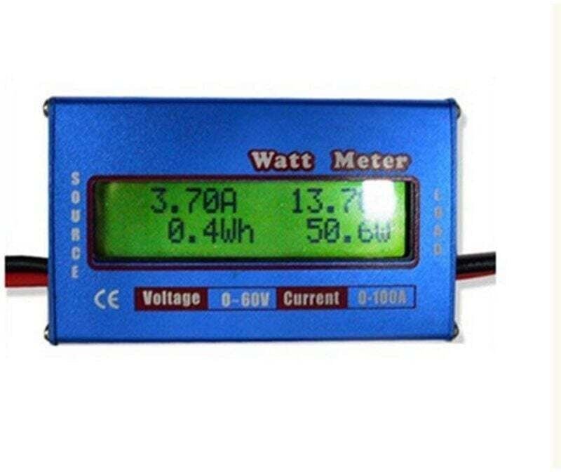Aiperq - dc 60V/100A Hochpräzises LCD-Display Leistungsmessung Wattmeter - Blau