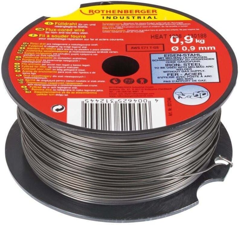 Rothenberger - Fülldraht 0,09 cm 0,9 kg für un-/niedriglegierten Stahl Schweißzubehör