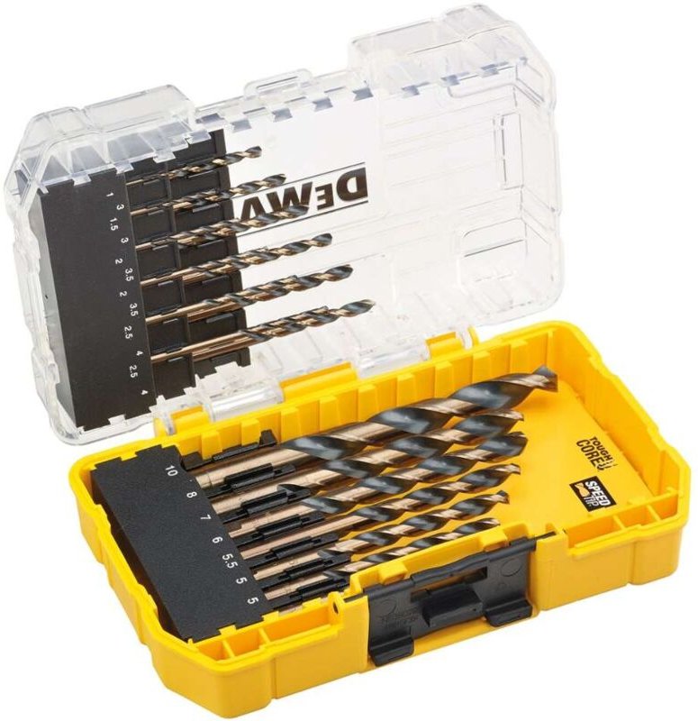 Metallbohrer-Set Black&Gold 19-tlg. hss-g in Tough Case DT70728-QZ - Dewalt