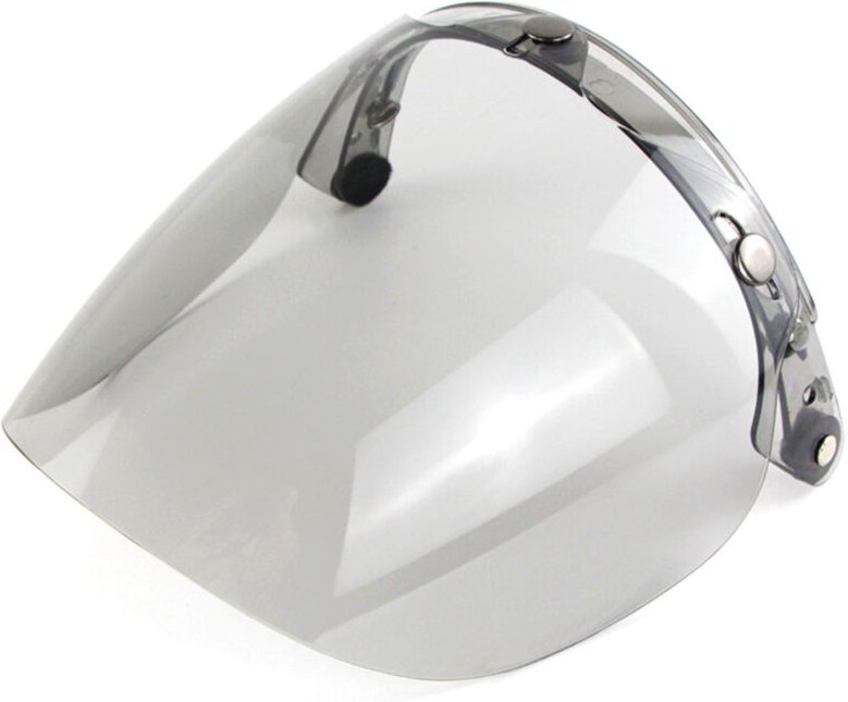 Eosnow Offenes Helmvisier, Motorrad, Blasenlinse, 3-Snap-Wind