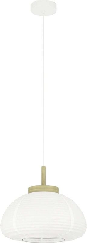 Pendelleuchte Summerhill weiß natur 40 x 110 cm E27 Deckenlampen & Kronleuchter - Eglo