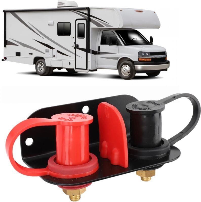3/8 Remote-Batterieklemmen mit robuster Montagehalterung 250 a, Marine-Batterieladeset, Startpfosten für Auto, utv, Wohn...