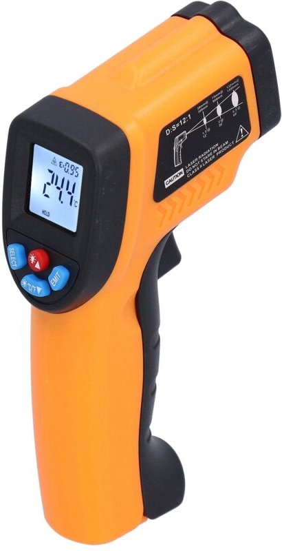 GM550 Professionelles berührungsloses Infrarot-Thermometer – Messbereich -50 °C bis 550 °C, einstellbarer Emissionsgrad,...