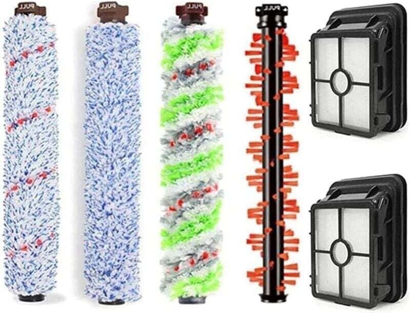 Bissell Crosswave 4 Hauptbürsten + 2 Filter 1866 1785 2052 1713 2225 Staubsaugerbürsten-Zubehör Bissell Crosswave (4 Hau...