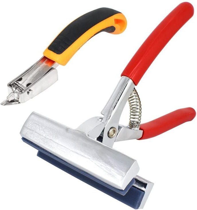 Duty Canvas-Zangen- und Heftklammerentferner-Set, Edelstahl-Korrosionsschutz-Canvas-Spannzangen-Stretcher mit