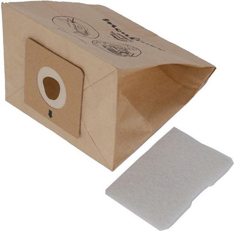 Ersatzteil - 6er Pack Staubsaugerbeutel + 1 Filter - Moulinex rowenta, tefal