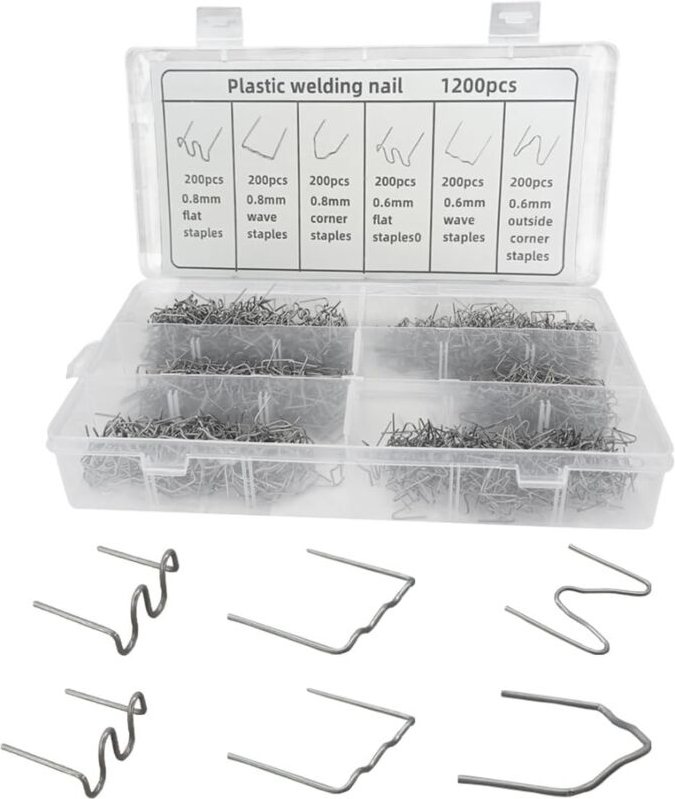 Heißschmelz-Kunststoff-Schweißnägel, Kunststoff-Reparaturnägel für - Ymyny