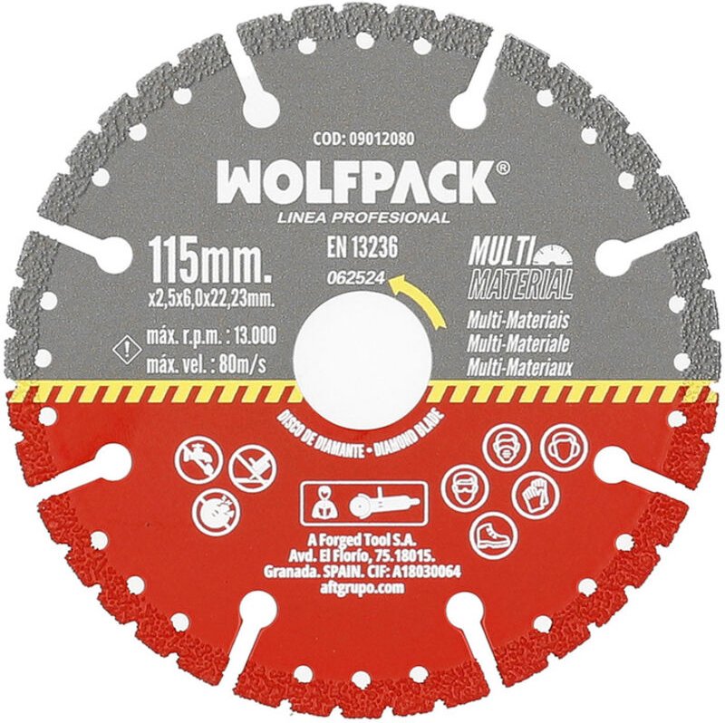 Disco Diamante 115 Mm Multimaterial Total x