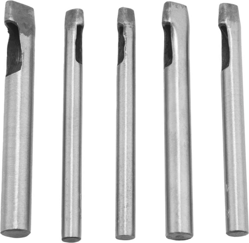 5 StüCke Hohllocher Set Ovale Form Leder Hohl Locher Cutter für Bearbeitung (4X6Mm, 4X7Mm, 4X8Mm, 4X10Mm, 4X12Mm)