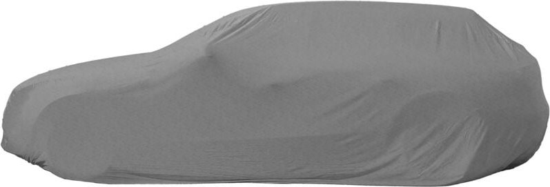 ECD Germany Autoabdeckung Kombi Größe M 405x155x125 cm Grau 3 Lagig, Atmungsaktiv, Wasserdicht, Staubdicht, UV-Schutz, W...