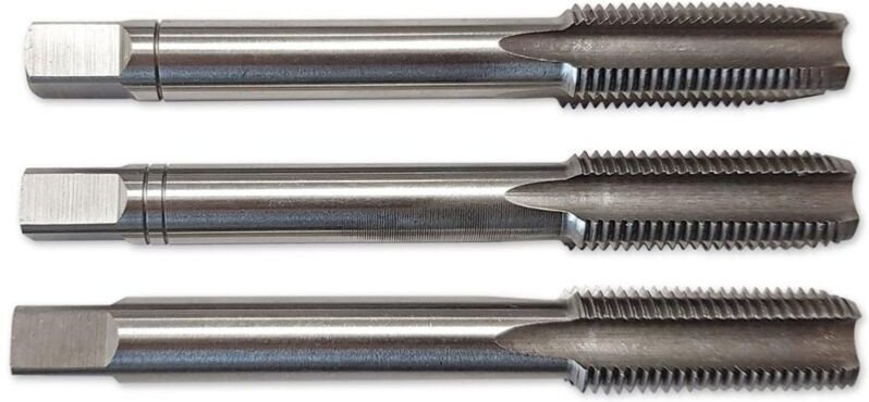HSS 3-Pass UNC-Gewindebohrer – 3er-Set US-Gewindebohrer in Zoll – hier auswählen: 3/8-16 UNC