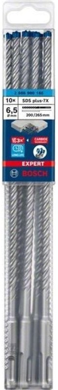 Hammerbohrer expert 6,5x200x265mm ve à 10 Stück sds plus-7X - Bosch