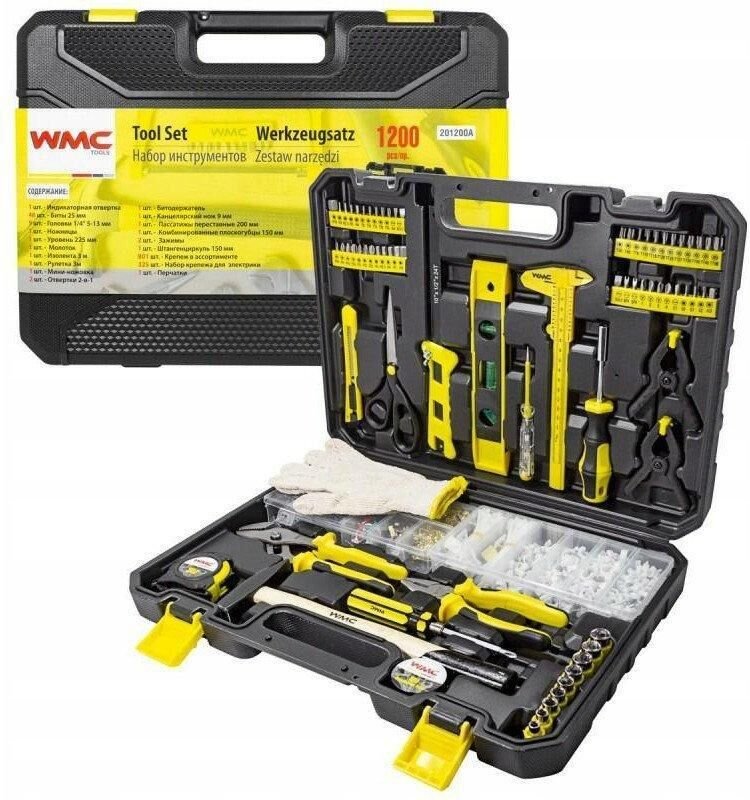 Isma Werkzeugset WMC 1200 Teile, komplette Werkzeugkoffer