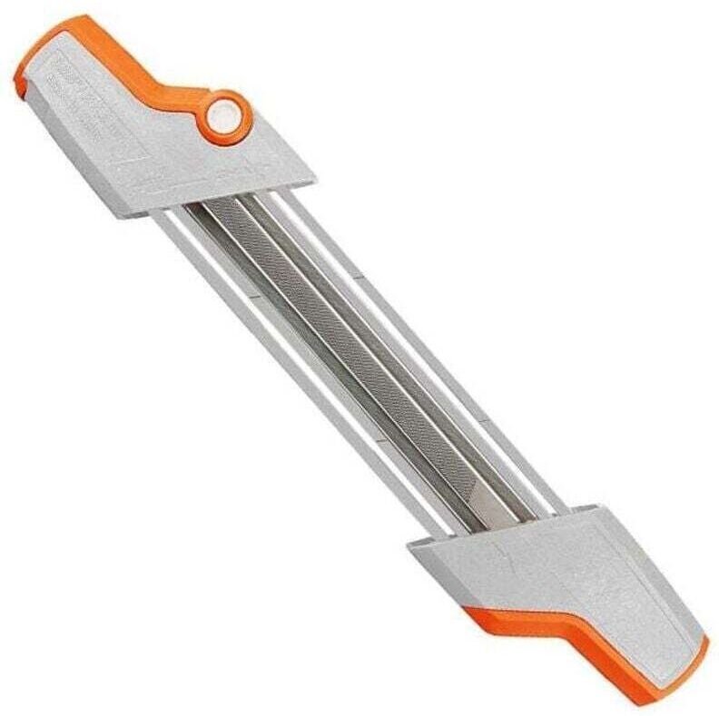 2-in-1-Feilenhalter für 0,325 Ø 4,8 mm Kettensägenkette – weiß