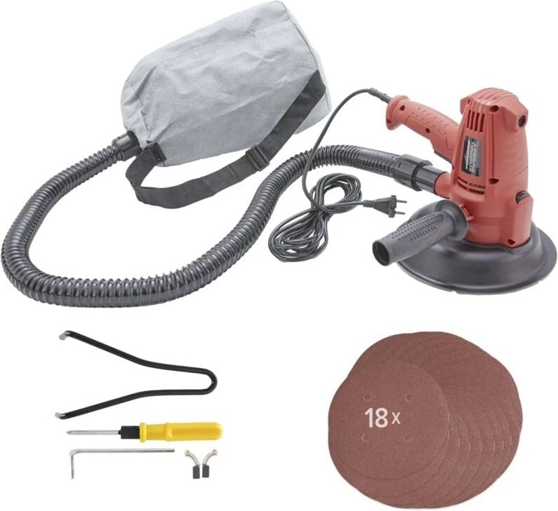 Trockenbauschleifer Wandschleifer Deckenschleifer 710 w mit Staubfangsack - Arebos