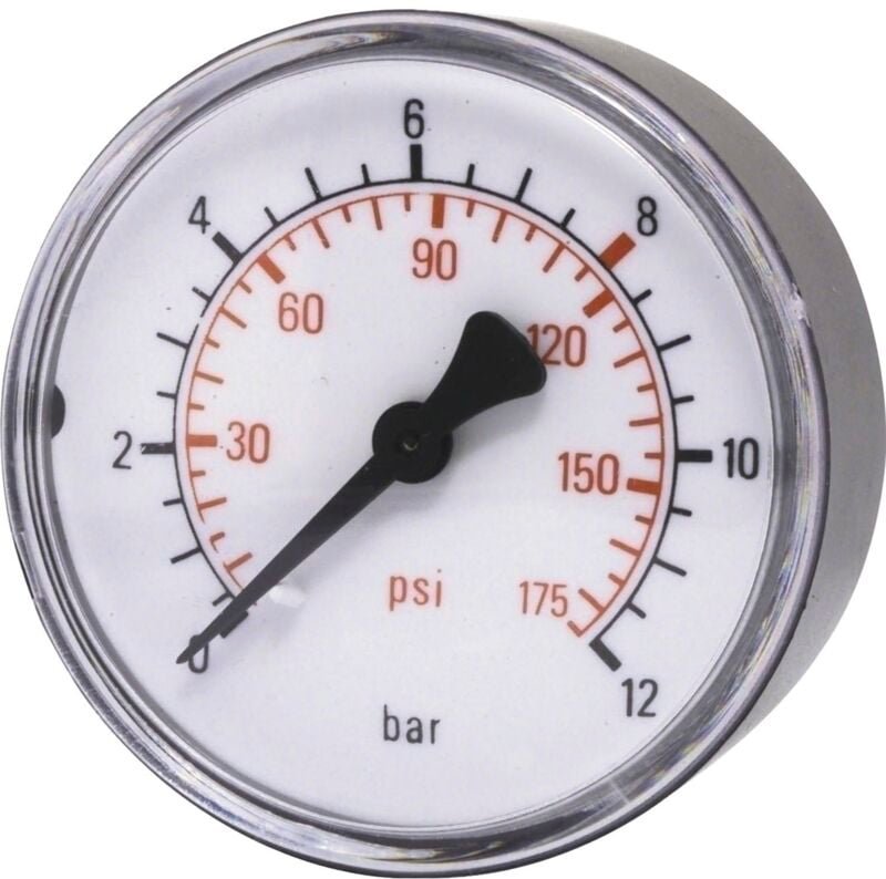 Thumbnail - Druckluft Manometer 40 mm 0 - 10 bar mit Außengewinde hinten 1/8' - Elmag