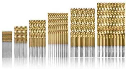 Thumbnail - 60 Stück Spiralbohrer, HSS-Titan-Mikrobohrer, metrische HSS-Hochstahlbohrer, 1/1,5/2/2,5/3/3,5 mm