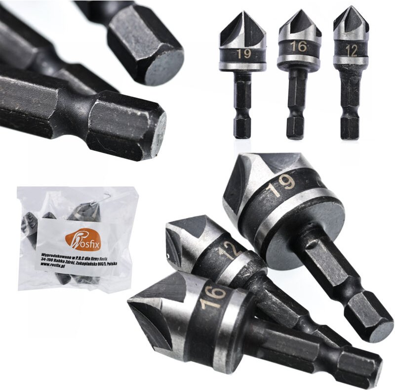 Rosfix Senker / Fase 12, 16, 19 mm 3 Stk.