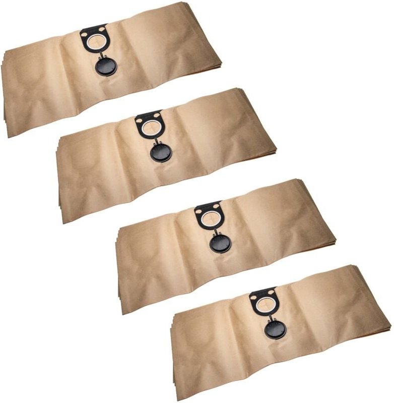 20x Staubsaugerbeutel kompatibel mit Metabo asa 1200, asa 1202, asa 32 l Staubsauger - Papier, 76.3cm x 30.1cm, braun - ...