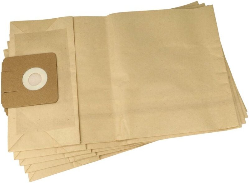 5x Staubbeutel kompatibel mit Igefa cf S10, cf S10 Plus Staubsauger - Filterpapier, ta 1, 40cm x 24cm braun - Vhbw