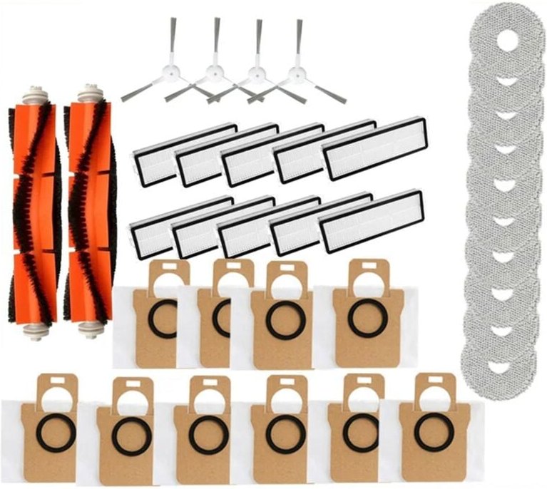 Für Omni 2 C102CN, Hauptseitenbürste, Hepa-Filter, Staubbeutel