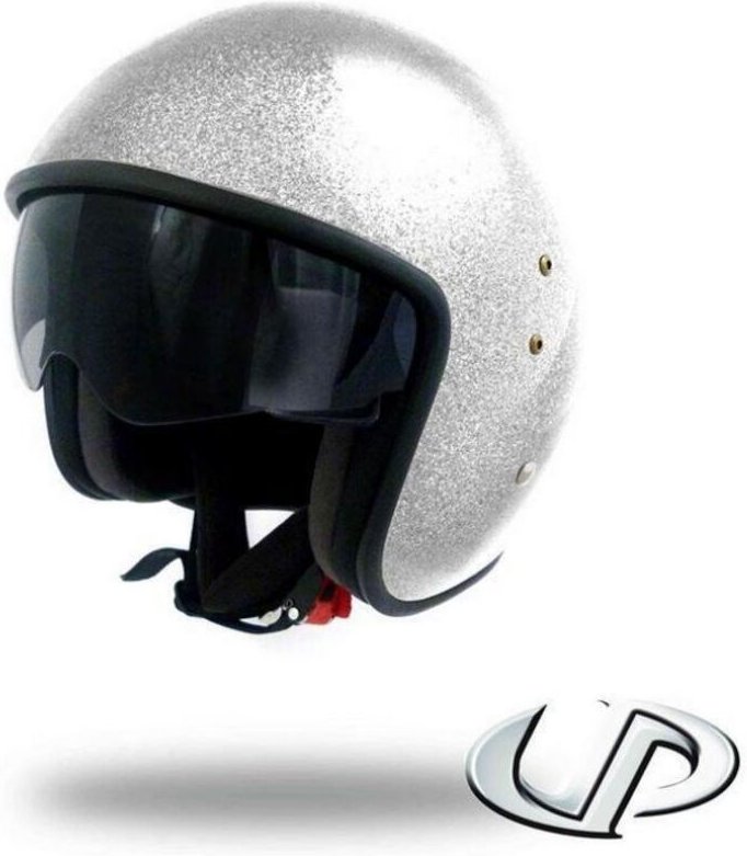 Jet-Helm UP für Herren / Damen UP Größe XXL Smart Glitter