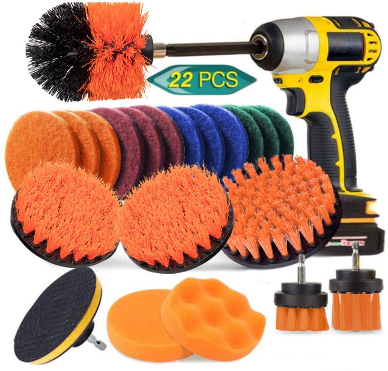 Reinigungsbürsten-Set für Bohrmaschinen, 22-teilig, GA09