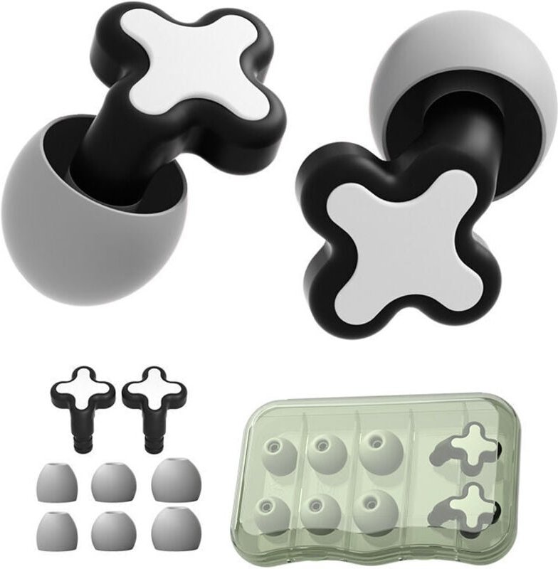 Schwarz, Silikon-Ohrstöpsel zum Schlafen, Silikon-Ohrstöpsel, Schalldämmung, Anti-Lärm-Ohrstöpsel – Konzert-Ohrstöpsel, ...