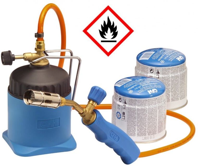 Gasbrenner Zum Löten Und Brennen Mit Schlauch Lm3000 2 Kartuschen