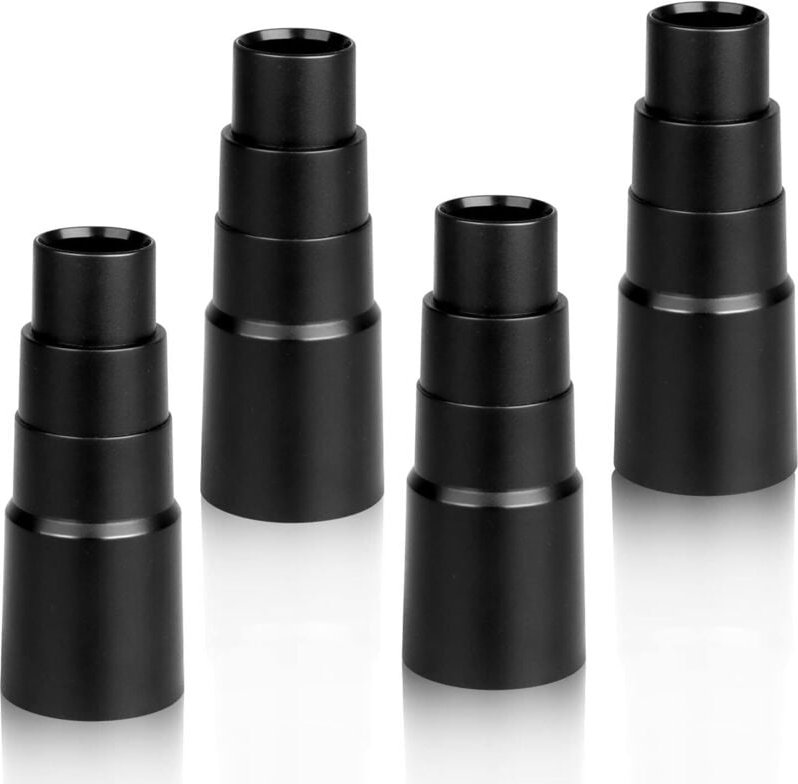 Staubsaugerschlauchadapter, 4-teiliger Staubsaugerschlauchanschluss, Staubsaugeradapter-Reduzierstück, Vakuumschlauch fü...