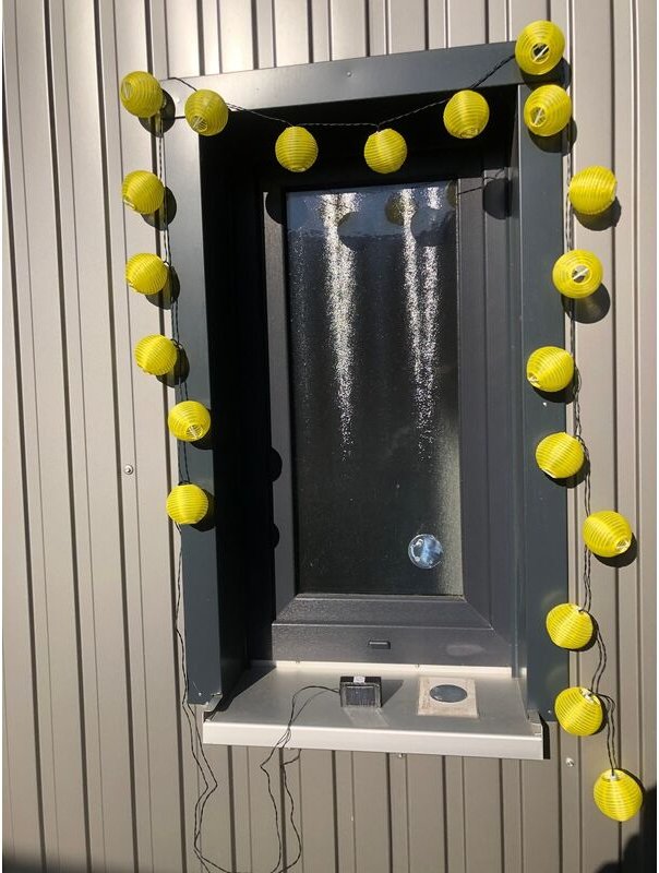 Led Solar-Lichterkette mit 20 gelben Lampions - Technik@all