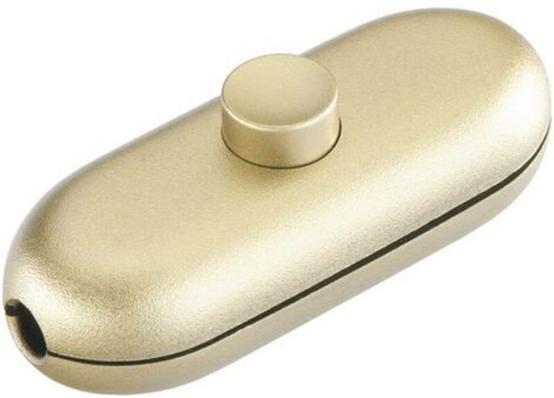 InterBär Schnurschalter Gold 1 x Aus/Ein 2 a 1 St.