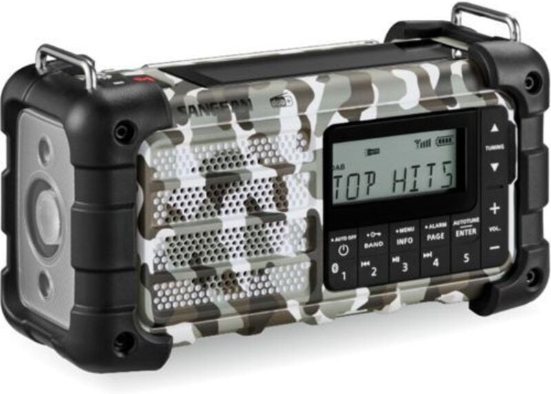 Sangean MMR-99 DAB+ Artic Camo Notfall/Kurbel/Solar Radio