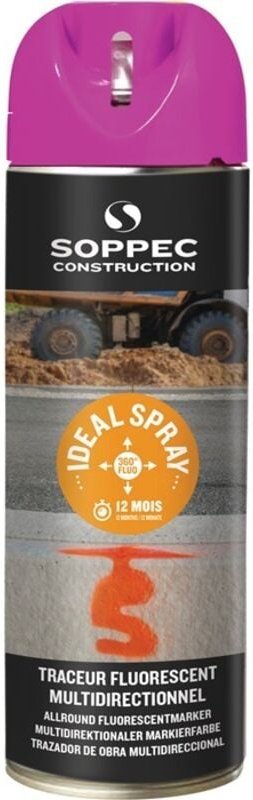 Soppec 141825E Markierungsspray ideal neonpink 500 ml