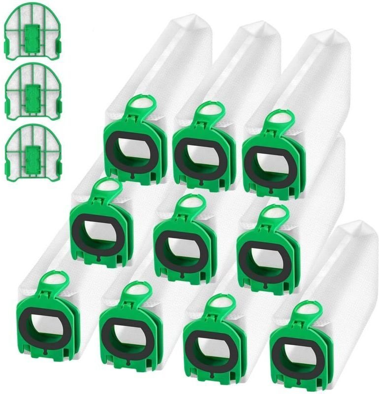 Zubehör für Staubsauger der Vorwerk VB100/FP100 Serie: Vlies-Staubbeutel (10 Beutel + 3 Filter)