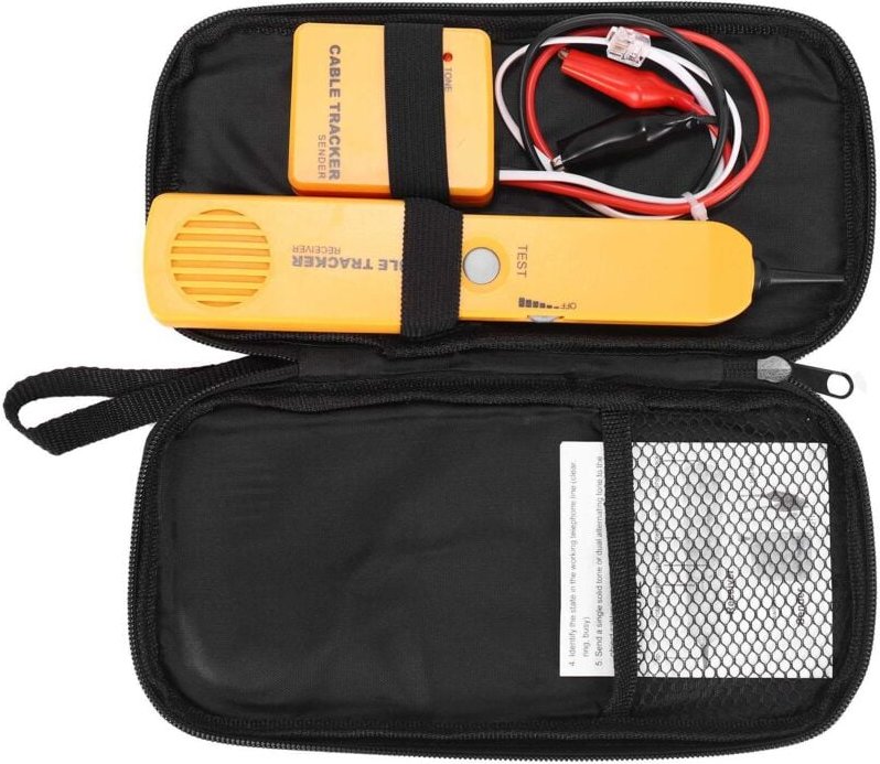 Tlily - Netzwerk Kabeltester, Tragbarer Telefon Leitungsfinder RJ11-Netzwerk Kurzschlusstester RJ11-Kabel Tracke