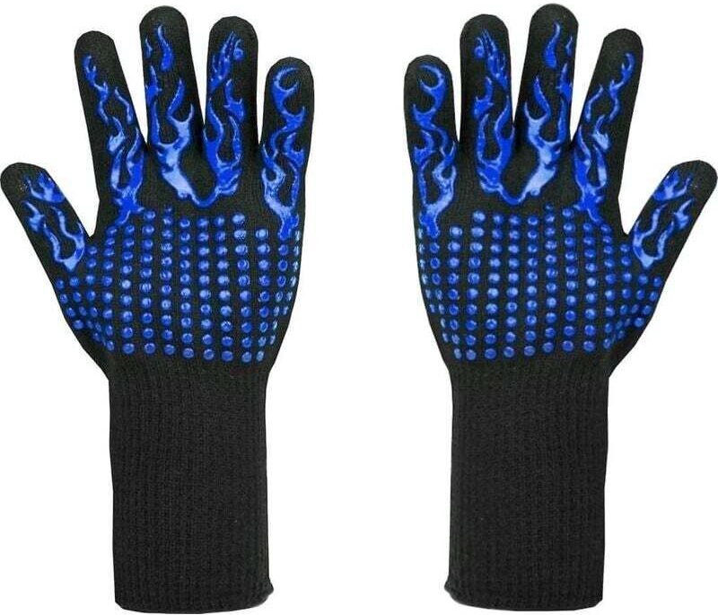 CHOYCLIT Grillhandschuhe, hitzebeständig bis 800 °C – Schnittfeste Handschuhe der Stufe L5 – Premium-Ofenhandschuhe zum ...