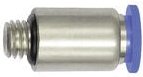 Riegler Gerade Steckverschraubung »Blaue Serie« mini, rund, M3
