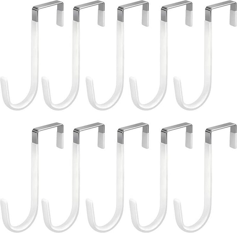 Shining House - 10 Stück Türhaken, robuste Aufbewahrungshaken für Wohnzimmer, Badezimmer, Schlafzimmer, Küche, Kleidung,...