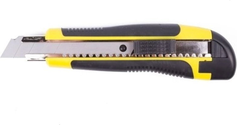 Cuttermesser 18mm mit Auto-Blockierung Gelb/Schwarz