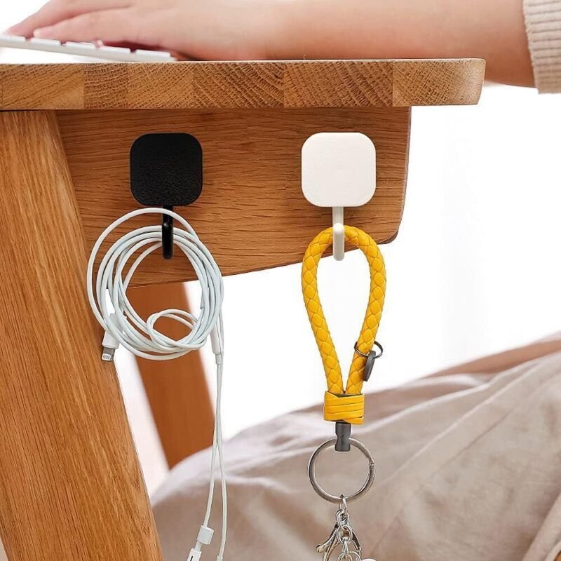 Set mit 12 selbstklebenden Haken, dekorative Schlüsselhaken für die Wand, selbstklebende Wandhaken für Eingangsbereich/T...