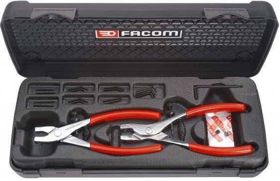Satz von 2 Zangen Innen- und Außenclips Facom 470