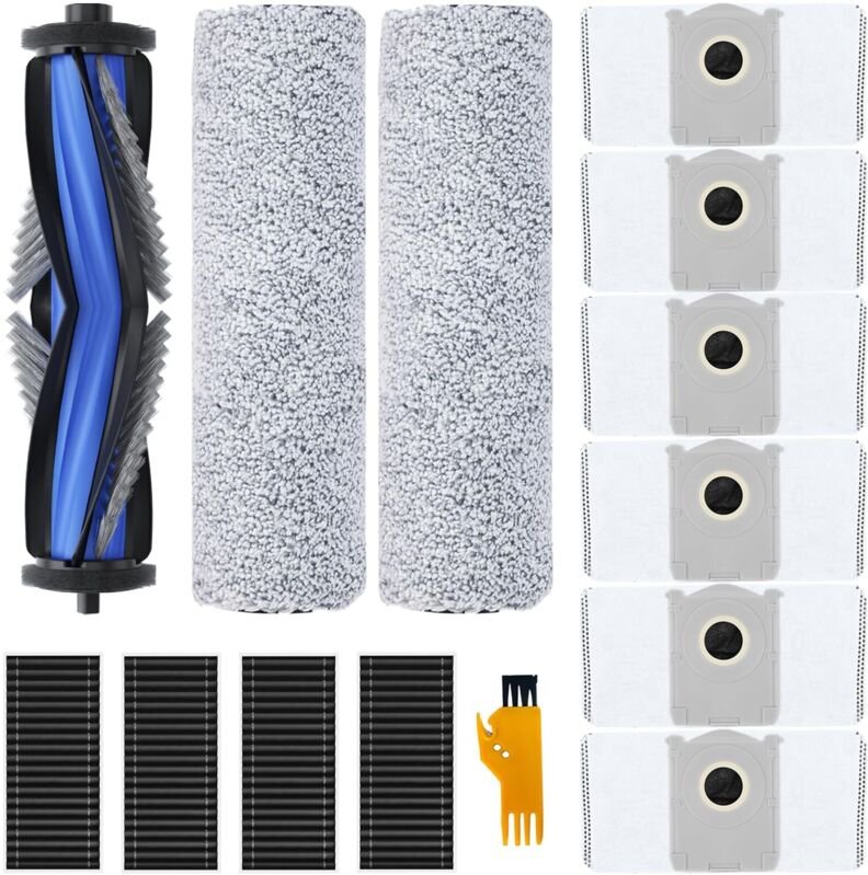 13-teiliges Zubehör-Set für Ecovacs Deebot T80 Omni, Deebot X8/X9 Pro Omni Saugroboter – 1 Hauptbürste, 2 Mopp-Reinigung...