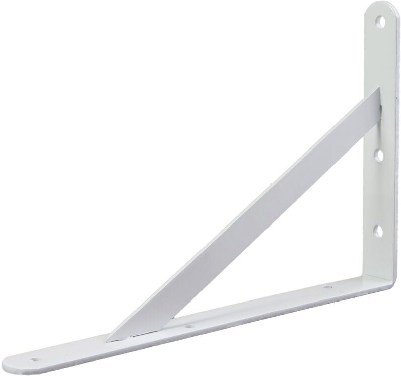 Schwerlast-Regalträger in weiss 400 x 250 x 4,0 mm