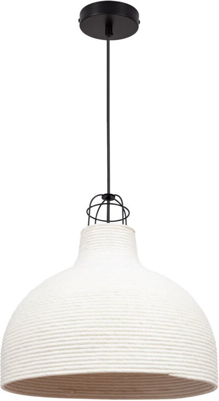 Pendelleuchte Geflochtenes Papier Chisa Elfenbein