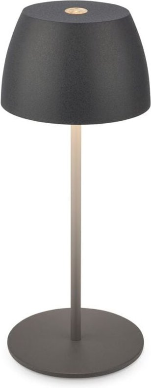 B.k.licht - Tischlampe - 2,5W, 150lm, akku, led, dimmbar, warmweiß, anthrazit