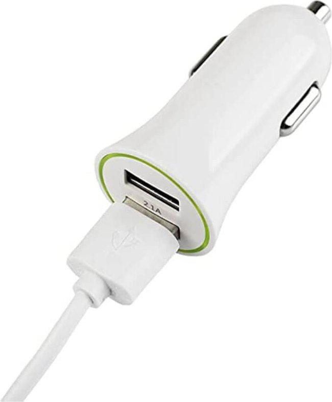 Zubehör Kompatibel - Movitel Dual Autoladegerät 2X USB-A 3.100 mAh Blanco