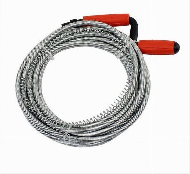 Trade Shop - spring plumbing abflussreiniger-spirale zum freien von rohren, 7,5 mt, 59949 -