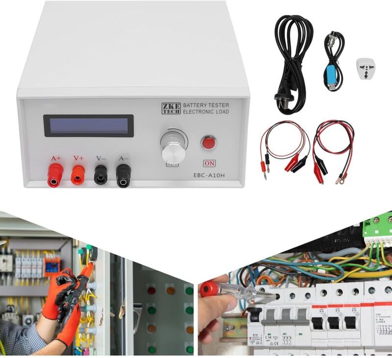 EBC-A10H Batterietester Akkutester Batterieprüfergerät mit mit Lade- und Entladefunktion Lithium/Blei-Säure Batterie Kap...