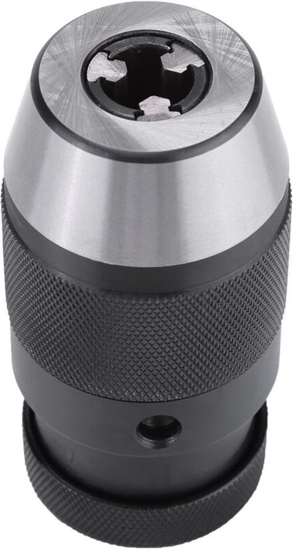 Mandrin de perceuse robuste 1 pc 0-13mm 1/2 mandrin auto-serrant en acier sans clé B16 pour tour perceuse électrique man...